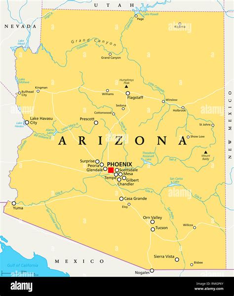 Rivers In Arizona Map