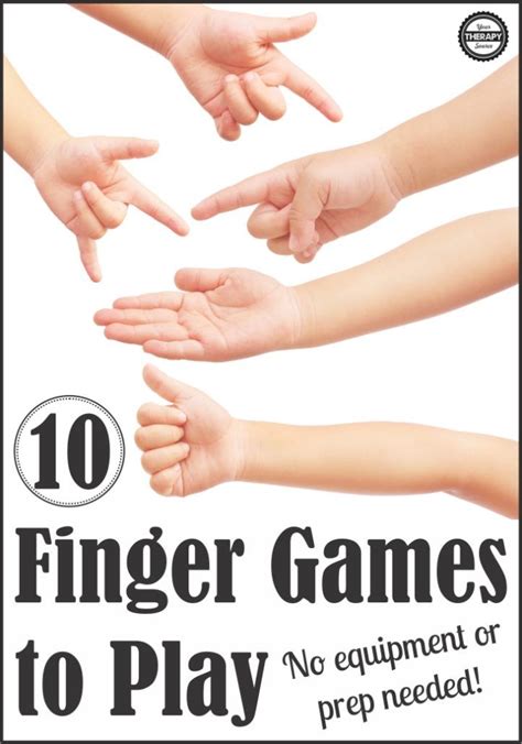 10 Finger Games to Play - Your Therapy Source | Hand games for kids, Finger games, Games to play ...