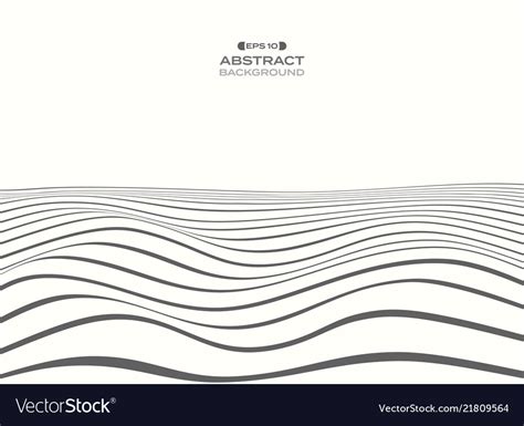 Abstract of gray stripe lines pattern water wave Vector Image