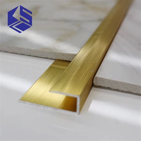 Floor Transition Cover Strip Metal Gold Aluminum Transition Strips ...