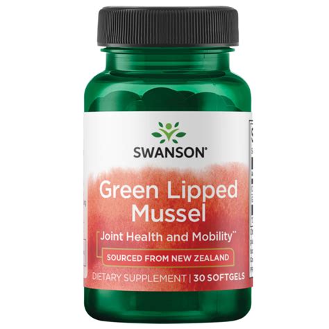 Swanson EFAs New Zealand Green Lipped Mussel Oil 30 Sgels - Swanson ...