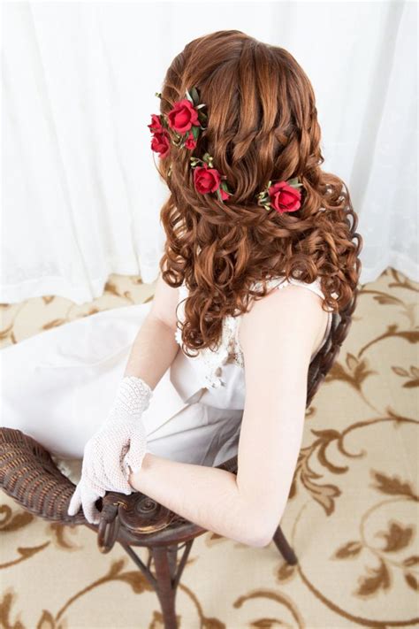 109 best Rose Hair Ideas images on Pinterest | Bridal hairstyles ...