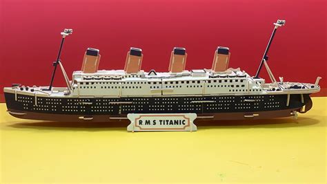 DIY Craft Instruction 3D Woodcraft Construction Kit R.M.S TITANIC - YouTube