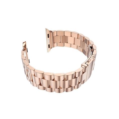 Apple Stainless Steel Watch Strap 38mm-Rose Gold - GeeWiz