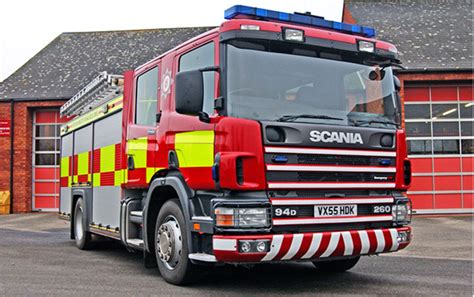 VX55-HDK, Scania 94D 260, Fire Appliance. Hereford & Worcester Fire Rescue Service, England, UK ...