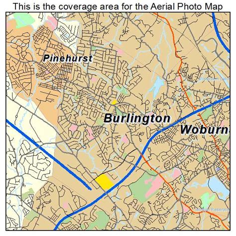 Aerial Photography Map of Burlington, MA Massachusetts