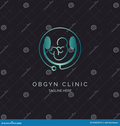 OBGYN Obstetrics and Gynecology Clinic Logo Template Design for Brand or Company and Other Stock ...