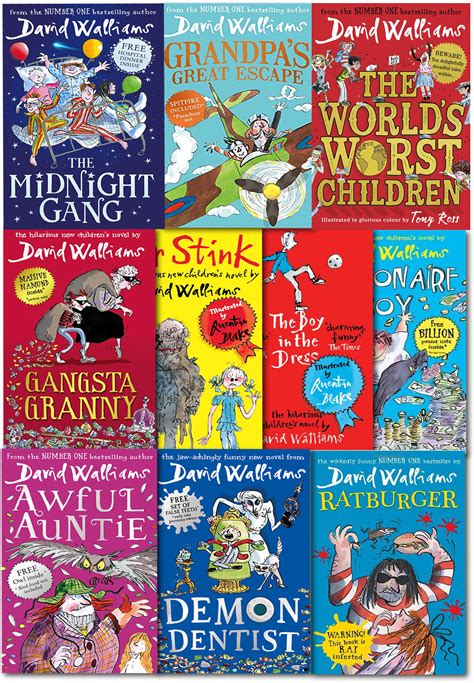 David Walliams Collection 10 Books Set Grandpa Great Escape, Awful Auntie, Demon | eBay