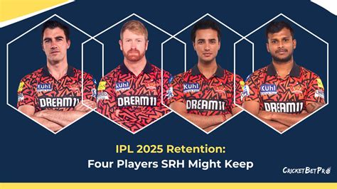 IPL 2025 Retention: Four Players SRH Might Keep for IPL