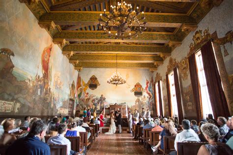 Santa Barbara Courthouse Mural Room Wedding Karen D Photography-24