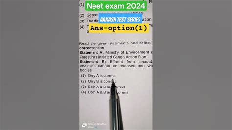 Aakash institute test series Questions practice ️#neet #neet2024 #motivation #pw #exam #shorts ...