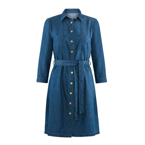 Denim Shirt Dress | Oliver Bonas