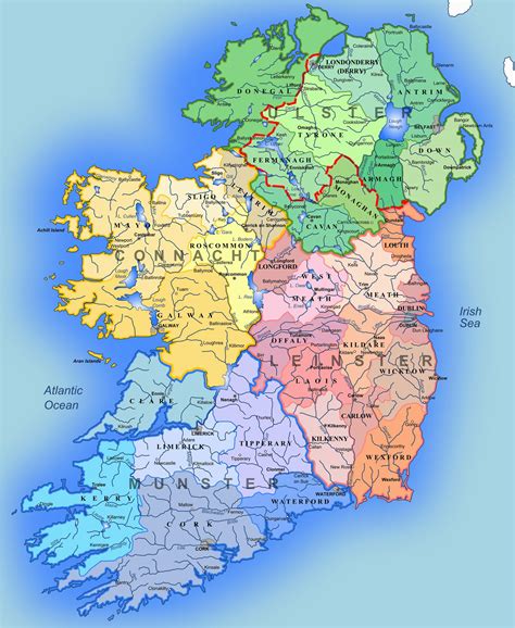 32 Counties Of Ireland Map | secretmuseum