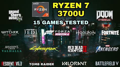 Ryzen 7 3700U Vega 10 Gaming Test ! 2021 - YouTube