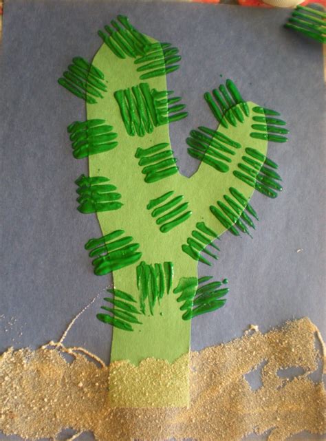 Preschool Playbook: A Blooming Cactus | Cactus craft, Plant crafts, Crafts