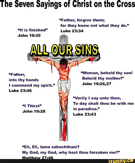 The Seven Sayings of Christ on the Cross "Father, forgive them; for ...