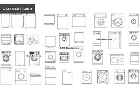 Washing Machine CAD Block free download