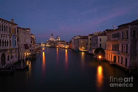 Venice Grand Canal at night Photograph by Paul Quinn - Fine Art America