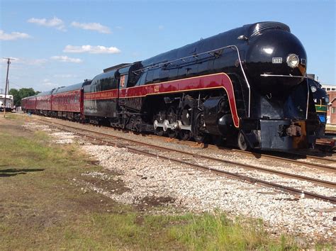 Norfolk & Western J Class No. 611 on display at the Spencer ...