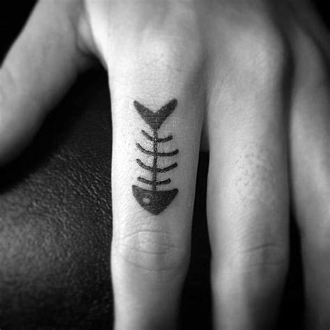 Fish skeleton tattoo. - Blurmark