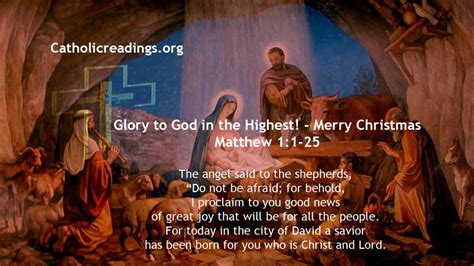 Glory to God in the Highest! - Merry Christmas - Bible Verse of the Day