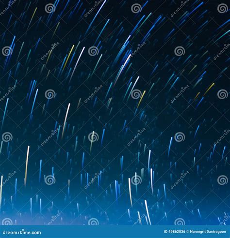 Image of Long Exposure Star Trails. Stock Photo - Image of ...