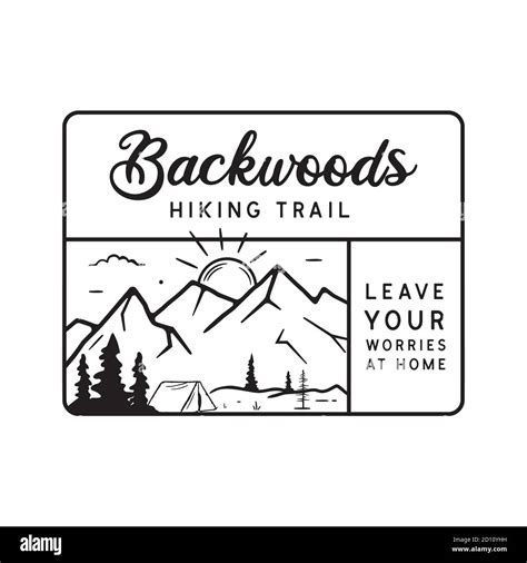 Backwoods hiking Stock Vector Images - Alamy