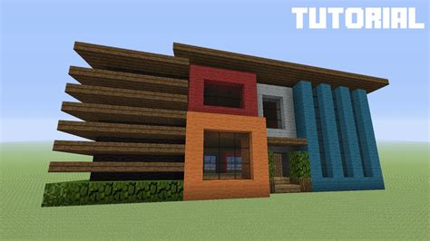 Minecraft Tutorial: How To Build A Modern Wool House - YouTube