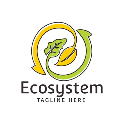 Ecosystem Green ecology leaf earth day logo design template inspiration 6687347 Vector Art at ...