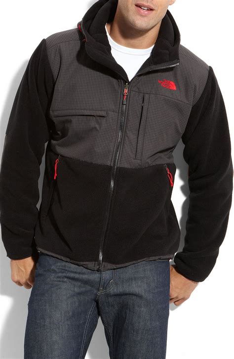 The North Face Denali Hooded Recycled Fleece Jacket in Gray for Men ...