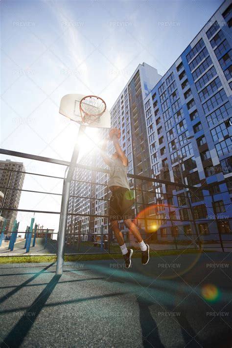 Basketball Player Dunking - Stock Photos | Motion Array