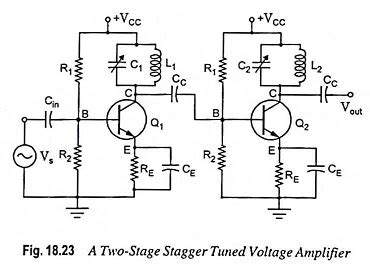 Single Tuned Voltage Amplifier Circuit Diagram