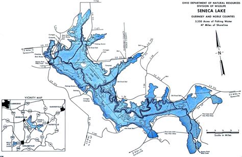 Seneca Lake Fishing Map | Southeast Ohio | Go Fish Ohio