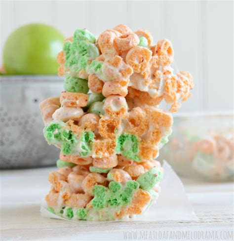 Apple Jacks Marshmallow Treats - Meatloaf and Melodrama