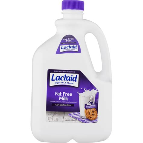 LACTAID Fat Free Milk (96 fl oz) - Instacart