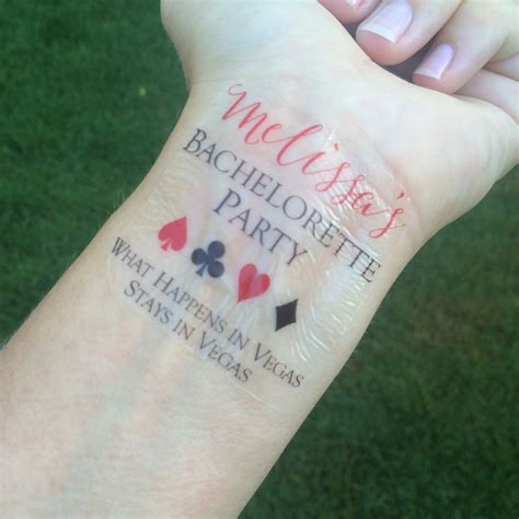 Las Vegas Bachelorette Party Tattoo Stays in Vegas - Etsy