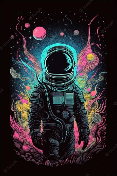 Rainbow Astronaut Wallpaper