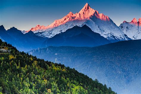 Sunrise Over Mianzimu Peak, Meili Snow Mountain Photograph by Feng Wei Photography