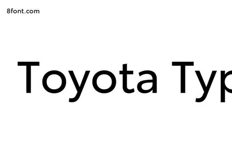 Toyota Type Font - Free Font Download