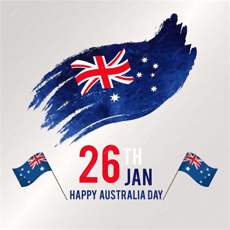 Premium Vector | Happy australia day, 26th january,