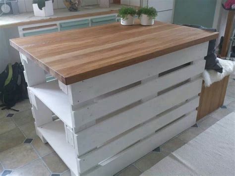 Lastpallar | Pallet kitchen island, Pallet kitchen, Building a kitchen