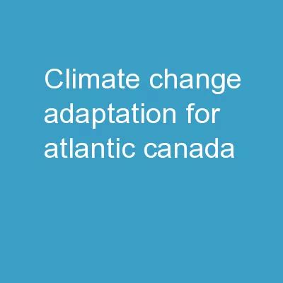 PPT - Canada, Climate Change Adaptation and Green Infrastructure ...