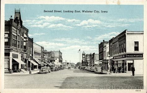 Second Street, Looking East Webster City, IA