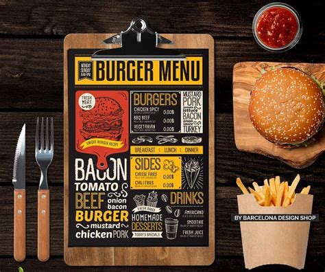 Food Menu Designs - 18+ Examples, Tips