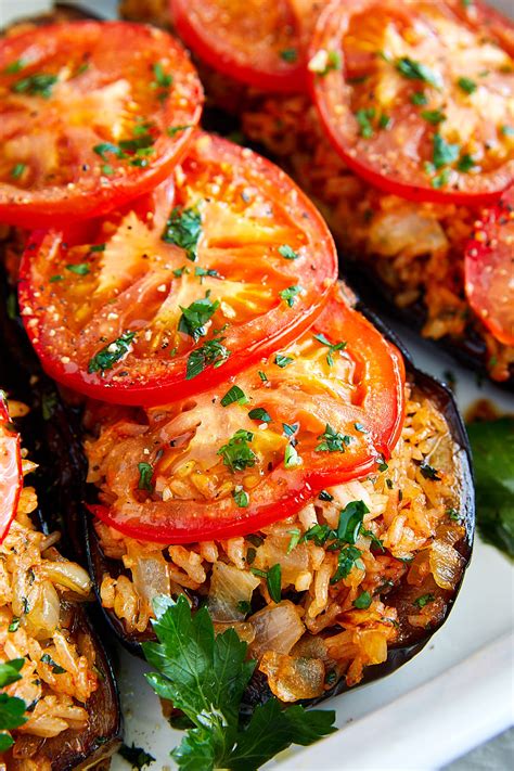 Fried Eggplant with Rice and Tomatoes Recipe - Craving Tasty