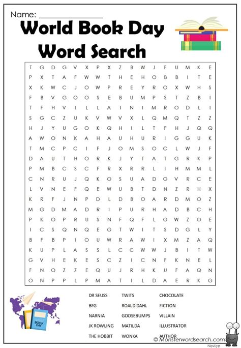 World Book Day Word Search