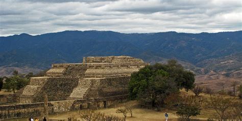 The Pyramids of Monte Alban - Rusty Travel Trunk