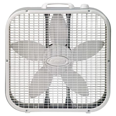 20 IN. 3 Speed White Box Fan with Save-Smart Technology for Energy Efficiency £38.62 - PicClick UK