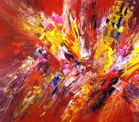 red artwork - large abstract painting art for sale