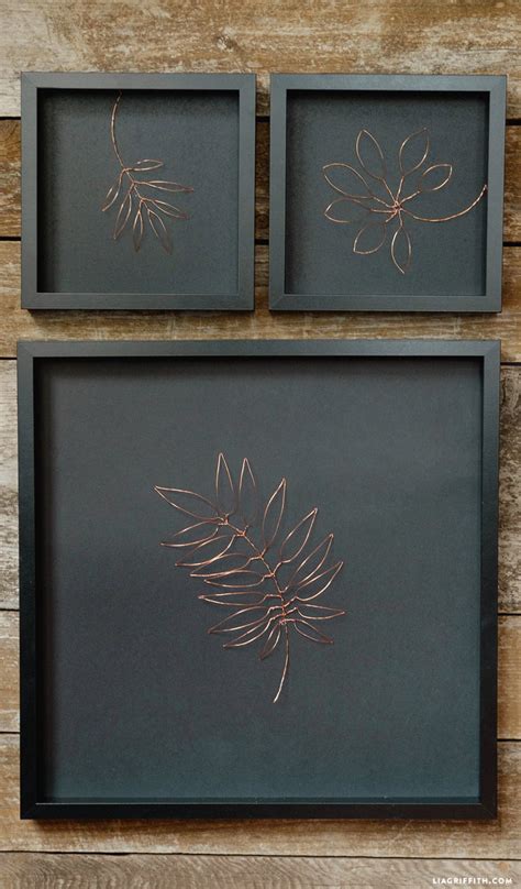 Botanical Copper Wall Art | Copper wall art, Copper wire art, Wire wall art